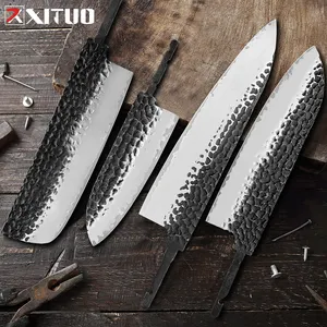 Premium Japanese 3-Layer Composite Steel Hand Forged Blank Blade Chef's Knife Custom DIY Knife Kitchen Cooking Tools