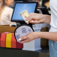 Nouveau Porte-monnaie Mini en Tissu Élastique Motif Hawaïen Puakenikeni avec Fermeture Éclair – Vente en Gros 2026