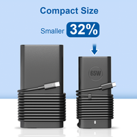Chargeur USB-C 65W pour Dell Lenovo HP Chargeur d'ordinateur portable de type C 65W avec charge rapide Protection 5 fois plus élevée Qualité supérieure pleine puissance