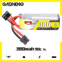 Batterie LiPo GNB GAONENG 3S 11.4V HV 380mah 90C XT30 Micro FPV DRONE LiHV Haute Tension