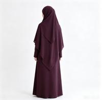 Abayas Fermées Grande Taille Automne 2026 Nahla Khimar Cache-Visage Coupe Triangulaire Ajustable Robe Anti-Rayonnement UVA