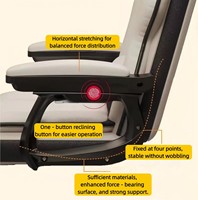 Chaise de bureau/jeux électroniques en cuir moderne - Conception ergonomique pour la maison/le bureau/la résidence étudiante - Convient aux étudiants