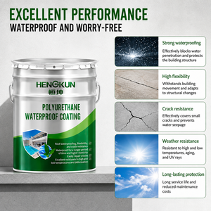 Revêtement liquide imperméable en polyuréthane pour bâtiments résidentiels, toitures commerciales, surfaces en béton - Application au pinceau - Product Image 3