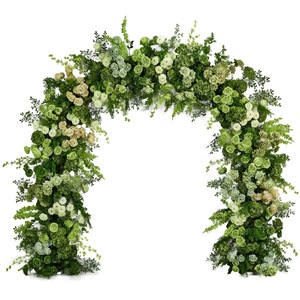 Marco de vegetación natural curvada para decoración de bodas botánicas, fiestas en jardines y eventos naturales - Product Image 4