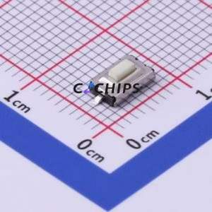 TS-1101-B-W Tactile Switch SMD Switch Single Pole Single Throw Rectangle Button 1.6N Vertical Mount - Product Image 1