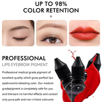 Encre pigmentaire pour tatouage des sourcils et des lèvres ODM, pigment organique non toxique, végétalien, maquillage semi-permanent, pigments PMU, 15 ml, micropigmentation 26