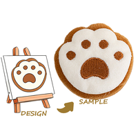 Porte-clés en peluche super doux personnalisé avec doublure en polyester et coton PP, fonction réconfortante