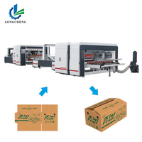 Machine automatique de production de boîtes en carton à grande vitesse avec roulement à billes pour l'emballage alimentaire et des boissons, plieuse-colleuse à colle thermofusible
