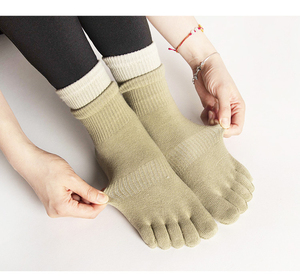 OEM Design Logo High Quality Sport Bandage High Quality Anti Slip Sports Fitness Toe Grip <b>Pilates</b> Socks Custom <b>Yoga</b> Socks - Product Image 6