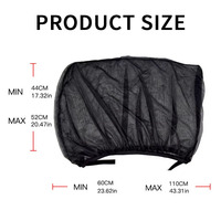 Dongsen 2 Stück Luxus Auto-Sonnenschutz Styling-Zubehör Spandex-Faser UV-Schutz ALLE FENSTERVORHÄNGE Seitenfenster-Sonnenschutz Sonnenblende