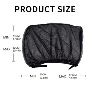 Dongsen 2 pièces Pare-soleil de luxe pour voiture, accessoires de style en fibre Spandex, protection UV, pour TOUTES LES FENÊTRES, rideau de fenêtre latérale, pare-soleil, visière - Product Image 6