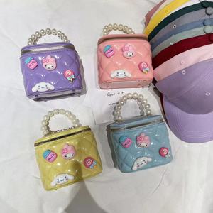 Schattige Cartoon Jelly Crossbody Tas Meisjes Kinder Mini Handtas Rits Sluiting Modieuze Pvc Waterdichte Polyester Voering Munt - Product Image 2
