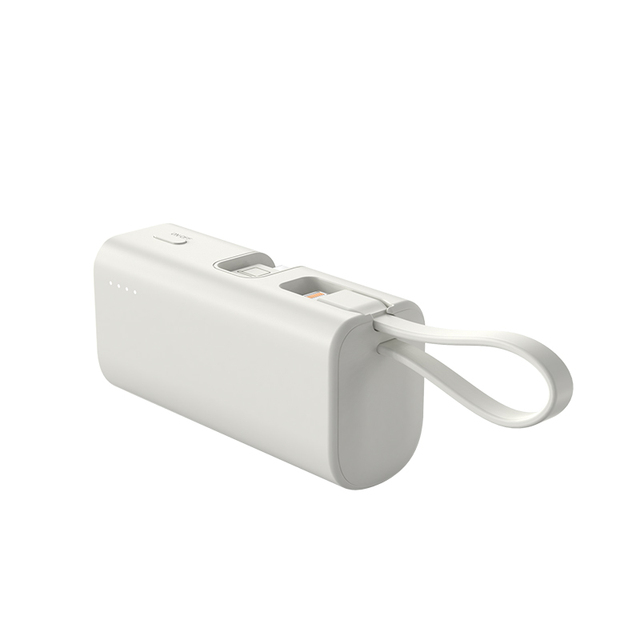 Mini Cute Power Bank 5000mAh Built-in Cable Ultra Slim Pocket Size Portable Charger Gift for Girls Promotional Item power banks