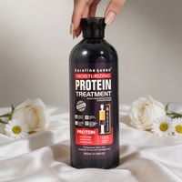Krim Suntik Keratin Profesional Perawatan Pelurusan Rambut Protein Formula 2-IN-1 untuk Perbaikan Rambut Intensif Komersial