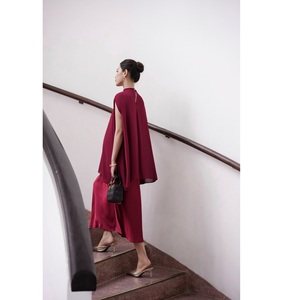 Falda Midi de Seda Vietnamita para Mujer, Estilo Trompeta, Lisa, con Cintura Elástica, ODM/OEM, Satén Sirena, Ligera, para Todas las Temporadas - Product Image 1