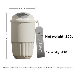Taza de Café Aislada al Vacío de Acero Inoxidable, Portátil, para Exteriores, con Revestimiento Interior de Cerámica, Mantiene las Bebidas Frías, Diseño Moderno y Minimalista, Ideal para Regalo - Product Image 4