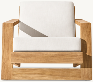 Moderna Poltrona da <span class=keywords><strong>Giardino</strong></span> <span class=keywords><strong>in</strong></span> <span class=keywords><strong>Legno</strong></span> <span class=keywords><strong>per</strong></span> Hotel, Parchi e Cortili, Sedia Singola da Esterno <span class=keywords><strong>in</strong></span> Teak Massiccio - Product Image 4