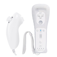 Mando a distancia de Wii con funda de silicona y correa de muñeca, control remoto Motion Plus para Wii/Wii U, 6 colores disponibles
