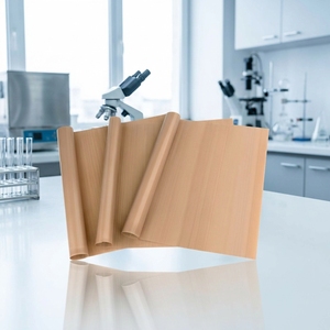 Toile <span class=keywords><strong>de</strong></span> <span class=keywords><strong>cuisson</strong></span> industrielle en PTFE enduit, 40x60cm, 0,13mm, résistante à la chaleur, antiadhésive, pour four, boulangerie et grillades - Product Image 2
