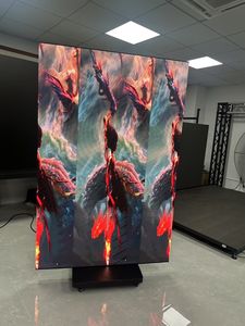 Écran d'affichage LED couleur double face pliable à prix d'usine avec support de sol pour extérieur et télécommande d'animation - Product Image 2