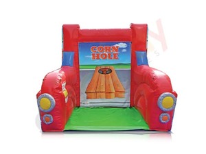 Jeu sportif gonflable rouge pour fête en plein air, jeux classiques de lancer de sacs de farine et de lancer de gobelets - Product Image 4