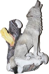 Tượng Điêu Khắc Gắn Tường Sói Polyresin, Tượng Sưu Tập Nghệ Thuật Tượng Điêu Khắc Sói Nhựa Động Vật 6.69 Inch X 9.64 Inch - Product Image 3