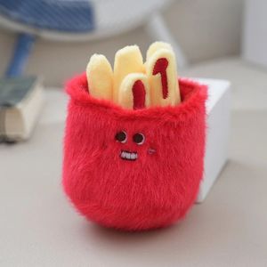 Lindo y adorable colgante de poliéster con forma de comida: Hamburguesa, Sushi, Papas Fritas, Pan, Croissant. Llavero, muñeco de peluche, adorno para bolso y llavero. - Product Image 2