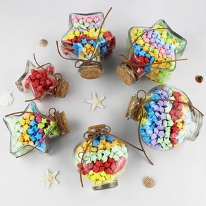 Barattolo di vetro trasparente a forma di stella a cinque punte alla deriva di vetro che desidera bottiglie con sughero-per decorazioni per la casa <span class=keywords><strong>e</strong></span> decorazioni per eventi - Product Image 2
