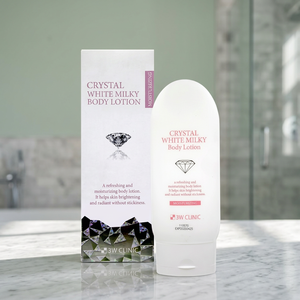 โลชั่นบำรุงผิวกาย 3W CLINIC Crystal White Milky ช่วยให้ผิวขาวกระจ่างใส ชุ่มชื้น ด้วยกลีเซอรีนและไนอะซินาไมด์ ขนาด 150 มล. สำหรับผู้หญิงทุกวัย ทุกสภาพผิว - Product Image 3