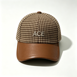หมวกเบสบอลผู้หญิง 6 แผง ผ้าโพลีเอสเตอร์/ผ้าฝ้ายแคนวาส ปักลาย ACE สไตล์ลำลอง สปอร์ต สำหรับเล่นกีฬาและกิจกรรมกลางแจ้ง - Product Image 3