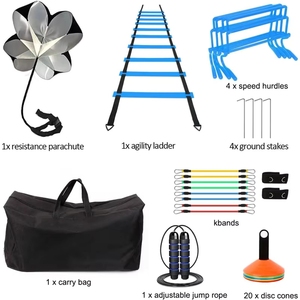 Kit de Escalera de Agilidad para Entrenamiento de Velocidad y Calentamiento de Atletas de Fútbol, Baloncesto y Otros Deportes - Product Image 4