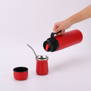 Termo Automatizado de 1 Litro y 8 Onzas, Múltiples Capacidades, Botella Aislada para Yerba <span class=keywords><strong>Mate</strong></span>, Juego de Tazas Argentinas con Bombilla - Product Image 6