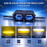 Projecteur auxiliaire à matrice LED pour calandre, phares LED, feux de jour, feux de conduite à montage sur calandre
