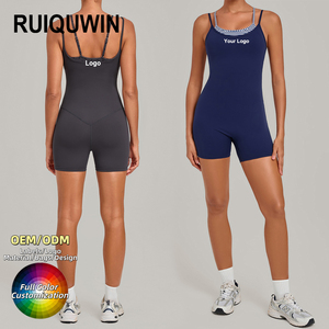 RUIQUWIN OEM Mono Deportivo de Yoga para Mujer, Sin Mangas, para Gimnasio y Fitness, Talla Grande, Mono de Una Pieza para Entrenamiento - Product Image 1