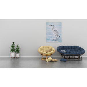 Peinture sur toile personnalisée faite à la main pour décoration de salon Art mural animaux Héron <span class=keywords><strong>cendré</strong></span> photos d'hôtel peintes à la main vente en gros - Product Image 5