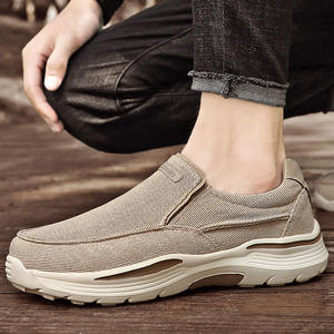 Chaussures tendance en toile à semelle épaisse pour hommes, nouveau style 2026, baskets basses en toile, chaussures décontractées, chaussures monobloc pour hommes - Product Image 4