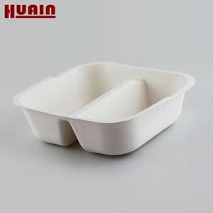 Récipients alimentaires biodégradables jetables, pièces, Sugarcane, bagate, repas de restaurant, plateau à chiens, biodégradables, pour nourriture de bouddha - Product Image 2