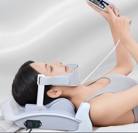 Dispositivo Eléctrico Médico de Tracción Cervical, Estirador Cervical para Alivio del Dolor de Cuello y Calentamiento