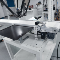 Robot parallèle à préhension dynamique et placement statique, pour poste de travail, convoyeur, orientation de produits, tri, empilage, PLC 3 axes haute performance