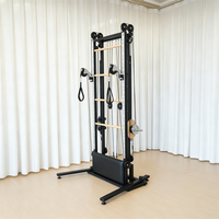 Tour de Pilates spirale multifonctionnelle en alliage d'aluminium antidérapante réglable OEM pour la maison, la salle de sport et le studio de yoga – Entraîneur de force du tronc