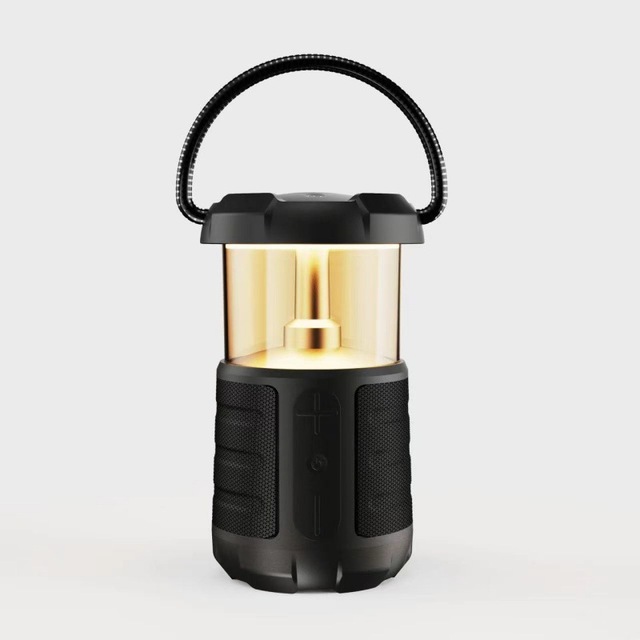Rechargeable Camping Lantern Wireless Speaker Portable LED Light Surround Sound White Noise for Patio Power Outage Travel Gifts