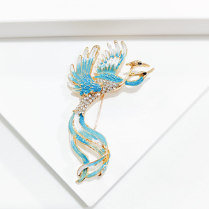 Mới Sáng Tạo Đầy Màu Sắc Rhinestone Con Công Trâm Cài Cho Phụ Nữ Retro Thanh Lịch Chim Động Vật Quần Áo Trâm Pins Đảng Đồ Trang Sức Quà Tặng - Product Image 5