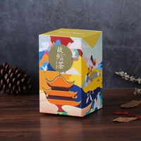 Boîte à sachets de thé personnalisée avec logo, petite, avec tiroir, finition mate, revêtement UV, élégante, en carton, pour emballage de café et de thé, emballage cadeau