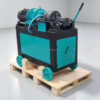 Machine à fileter automatique BDJD pour barres d'armature avec moteur multi-tension, filetage de 100 mm de long, haute productivité pour la construction en acier