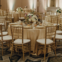 Chaise de banquet de mariage d'événement d'hôtel en métal de meubles commerciaux direct d'usine bon marché