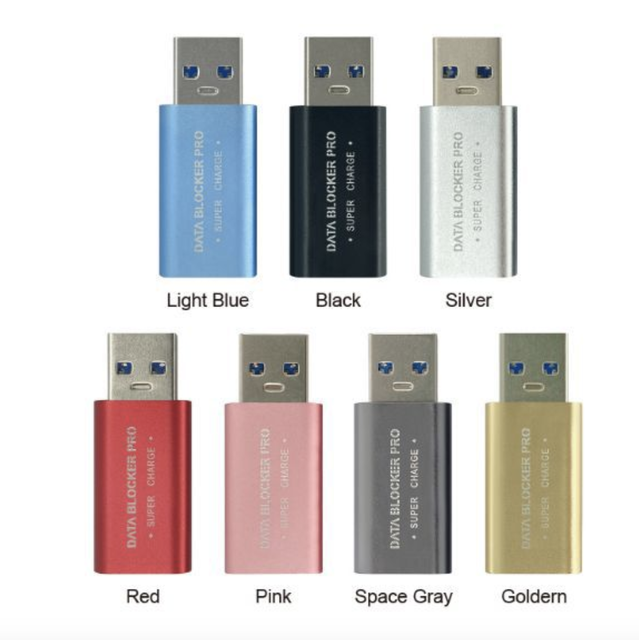 Anti-Hacker USB-C Charging Security 5A Fast Charge USB 3.0 Aluminum Alloy Tinned Copper Data Blocker (USB-A Type-C) Data