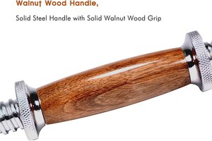 <span class=keywords><strong>Mancuernas</strong></span> <span class=keywords><strong>PROIRON</strong></span> de Acero Cromado con Acabado en Madera de Nogal, 20 kg, <span class=keywords><strong>Ajustables</strong></span>, para Deporte, Regalos, Venta al por Mayor de Fábrica - Product Image 5