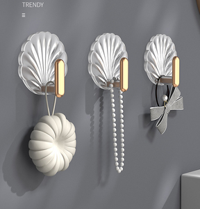 Trong Suốt Vỏ Móc Mạnh Mẽ Dính Nhà Bếp Phòng Khách Phòng Tắm Tường Đa Chức Năng Khăn Key Quần Áo Mũ Lưu Trữ Móc - Product Image 3