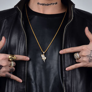 Colgante de Diamante de Circonita Cúbica Micro, el Más Vendido, Biblia, Albrecht Dürer, Cristianismo, Manos de Latón Orando, Amuletos para Regalo - Product Image 4