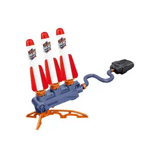 儿童火箭发射器2种飞行模式-手持踏脚空中火箭有趣的户外游戏玩具高飞泡沫
